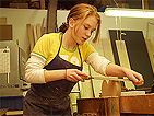 Young woman at the Handwerkerinnenhaus
